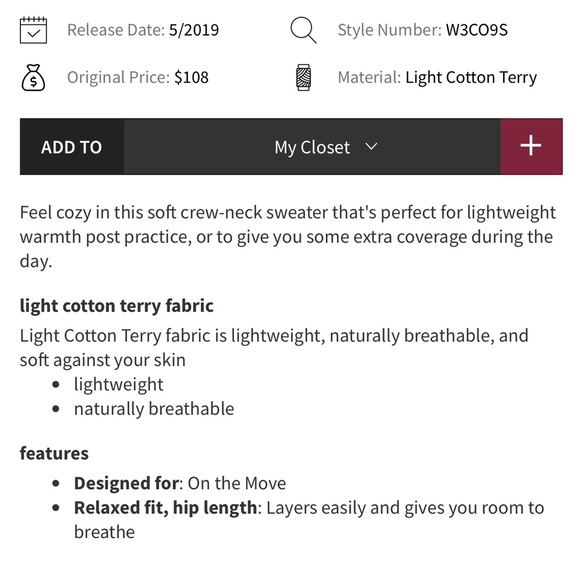 Lululemon Ready To Roll Crew Vapor - Picture 5 of 9